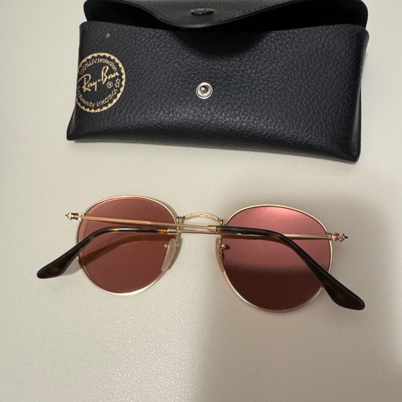 Ray-Ban Round Pink Sunglasses - Picture 2 of 2